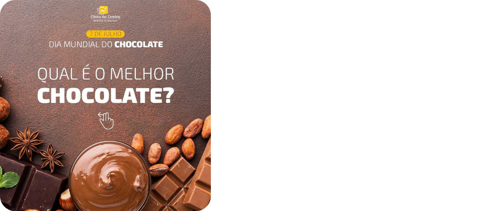 Nutrição - Dia Mundial do Chocolate