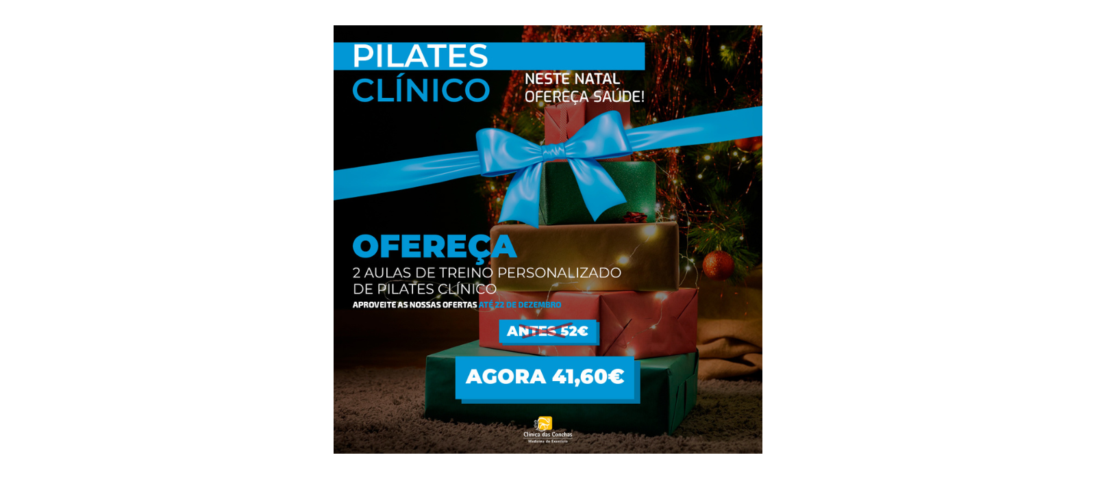 Voucher Pilates Clínico treino personalizado Natal 2023